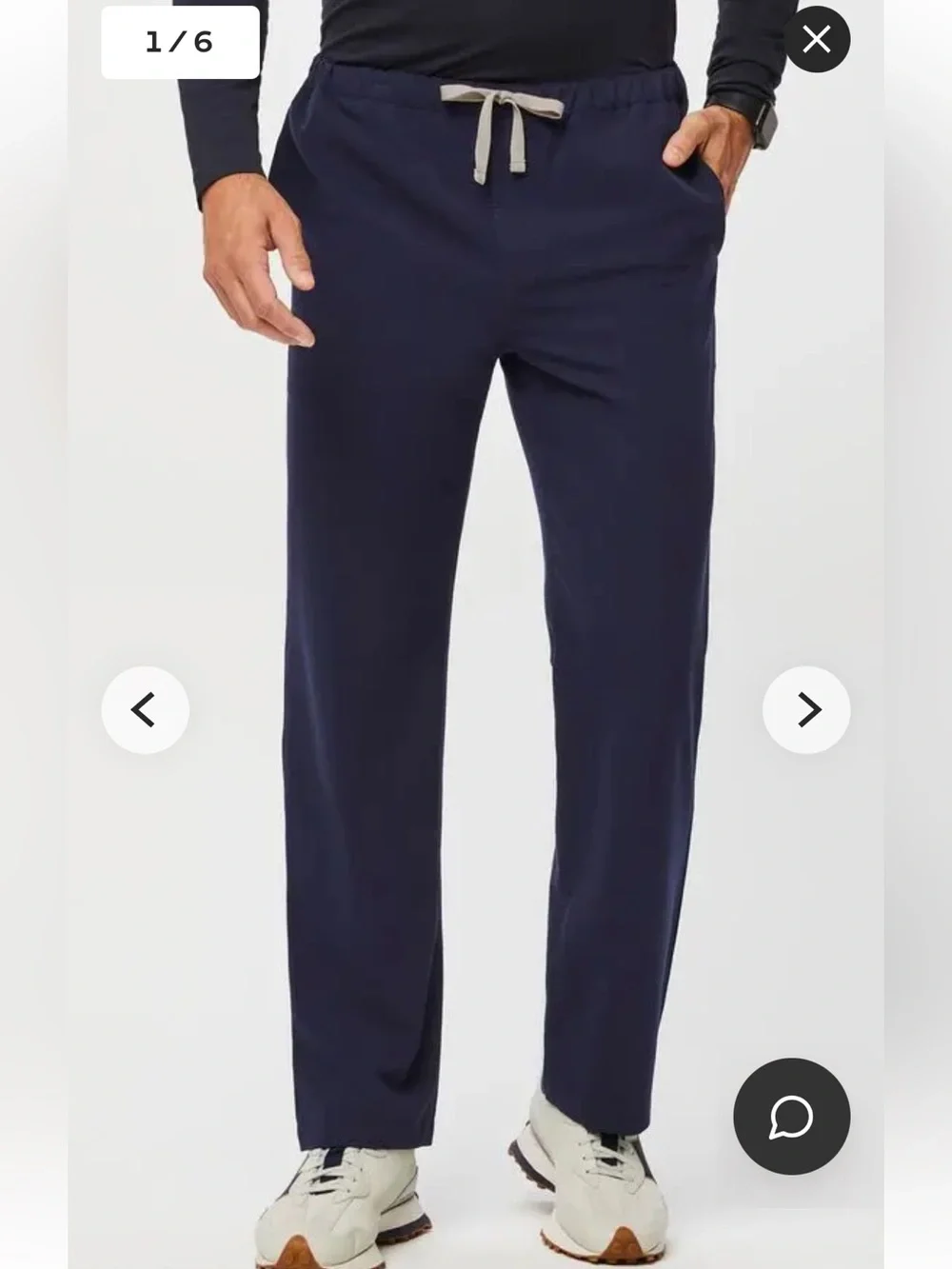 Figs NWT Pisco Basic Pants Navy Blue Sz XL
